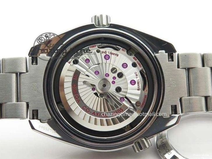 1229 Planet Ocean GMT 42mm V6F 1:1 Best Edition Blue Bezel Orange Numbers On SS Bracelet A Compact 8254